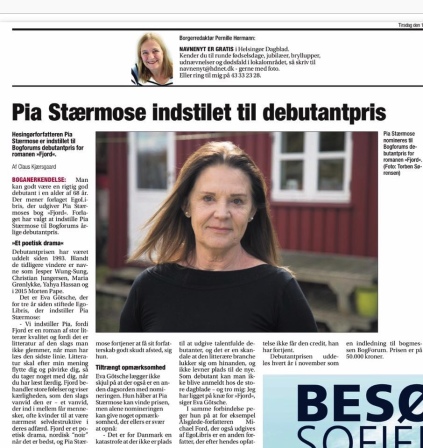 pia stærmose, debutantpris, fjord